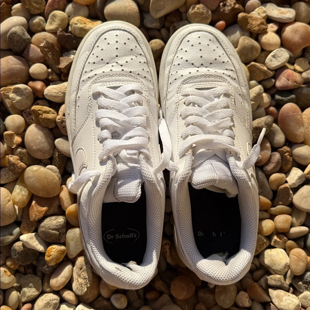 Nike Court Vision Lo White/White-White Sneakers (DH3158 100) Women's Size 7